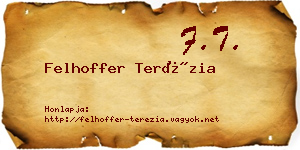 Felhoffer Terézia névjegykártya